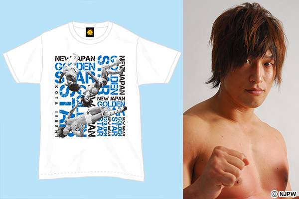 11月9日大阪大会から発売！飯伏幸太「NEW JAPAN GOLDEN STAR」Tシャツ