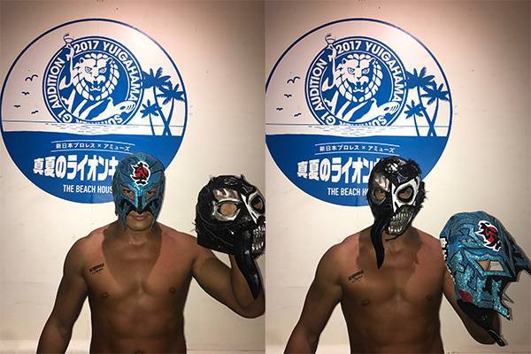 新日本プロレス BUSHI 試合着用 マスク - 格闘技