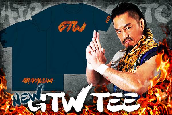 新日本プロレス 天山広吉Tシャツ テンコジダブルサイン入り - 格闘技