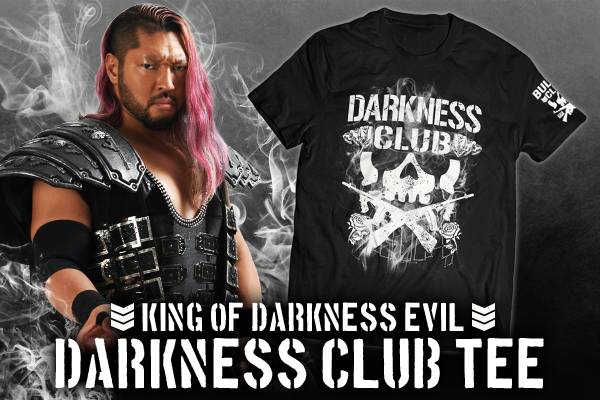 8/5発売スタート！】闇の王×BULLET CLUB!! 『EVIL「DARKNESS CLUB」T