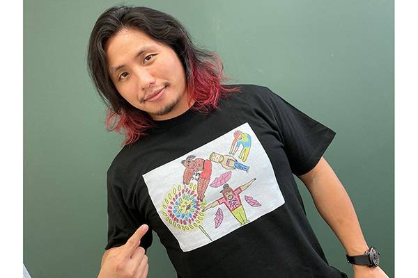 新日ちゃん。 高橋ヒロム アバターTシャツ』を闘魂SHOP通販サイトで