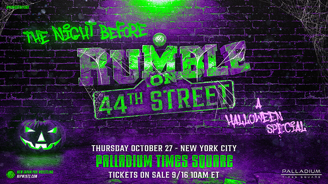 現地時間 10月28日 金 ニューヨーク大会の 前日 10月27日 木 も同会場での大会が追加決定 Fite Tvで英語版ppvを配信 新日本プロレスリング