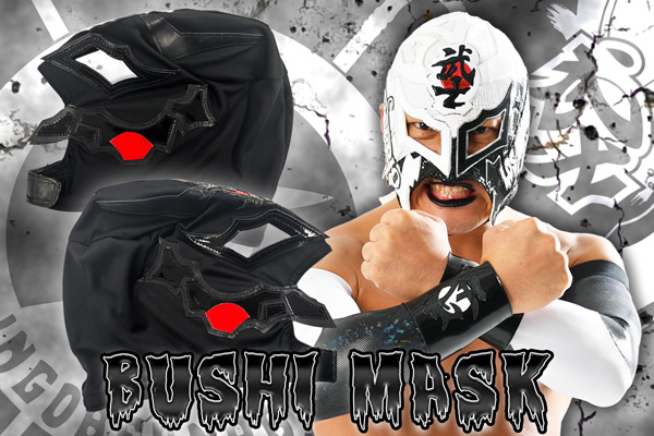 DOUKI選手のメキシコ製マスク、BUSHI選手のメキシコ製マスク＆コイン