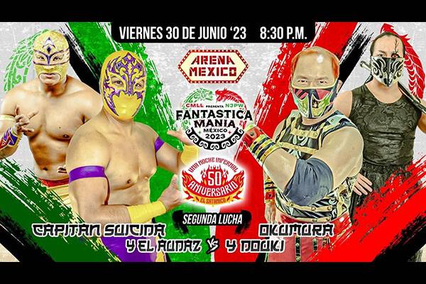 6.30CMLL大会『CMLL Presenta NJPW FANTASTICA MANIA 2023』にDOUKI