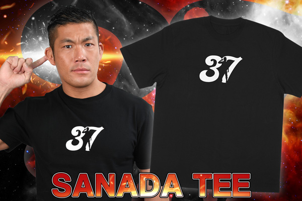 3.16名古屋大会から発売！SANADA新作Tシャツ、闘魂ラグランTシャツが