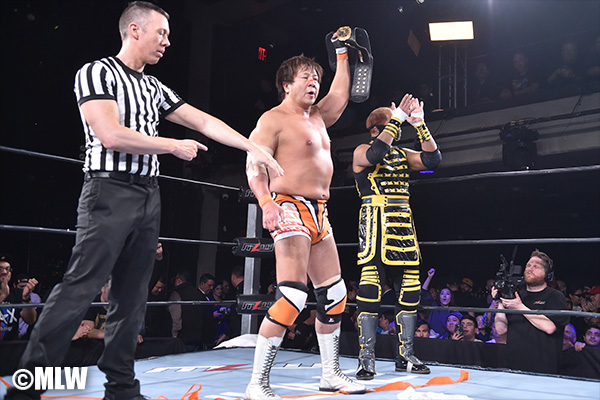 現地時間：2.29 MLWニューヨーク大会で、MLW世界ヘビー級王者・小島聡